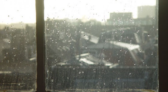 regen op het raam